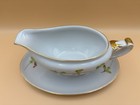 Heinrich H   Co Selb Bavaria Christine Gravy Boat W attached Underplate Germany