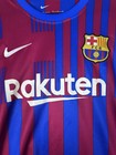 Fc Barcelona Jersey Shirt Mens Medium Blue Red Long Sleeve Nike Rakuten La Liga