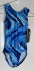 Gk Elite Nwt Suni Lee Cl Child Large Gymnastics Leotard New Blue Swirl Sequins