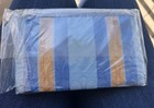 Nwt Coach C4566 Large Corner Zip Wristlet In Signature Jacquard With Stripes
