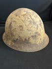 Nice  Ww2 Japanese Army Ija Type 90 Combat Helmet Shell Only W  Shrapnel Damage
