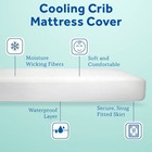 Cool Comfort Waterproof Crib   Toddler Mattress Pad  Hypoallergenic  Quilted