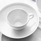 Pillivuyt Beaded Coupe Porcelain Mugs-williams Sonoma 42636
