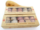 Vintage Star Darning Mending Cotton Thread And Wood Darning Egg Sewing Notions