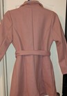 Haute Monde La Women s Pink Wrap Coat Tie Belt Blazer Jacket Minimalist Chic M