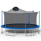 14ft Trampoline Combo Jumping Mat Safety Enclosure Net Bounce Ladder Kids Adults