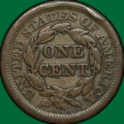 1848 Braided Hair Large Cent Very Fine Vf Coin  Rim Bump  32526