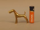 Vintage Austrian Bronze Terrier Dog Figure - Art Deco Hagenauer Style