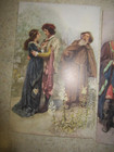 Unposted Lot Of 3 Antique Shakespeare Characters Scene Demain Hammond Postcard