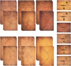60 Pc Vintage Writing Paper And Envelopes Set With Retro Accessories And Rope