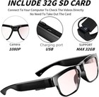 Camera Glasses Smart Video Glasses With Camera Wearable Sports Eye Glasses