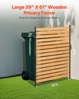 Vevor Wood Privacy Fence 1 Panel Slatted Air Conditioner Fence 39  W X 61  L