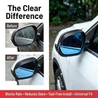 2pcs Car Side Mirror Visor Rain Guards  Waterproof Rainproof - Vehicle Black