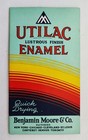 1952 Vintage Benjamin Moore Utilac Enamel Paint Sample Brochure Ad