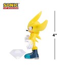 Sonic The Hedgehog 4-inch Action Figure   Super Silver With White Emerald