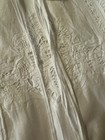 Baby Girl Battenburg Lace Christening Gown Baptism Dress Crisp White Linen