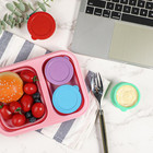 Nonstick Silicone 1 6oz Salad Dressing Container To Go  4 Pcs Small Condiment Cu