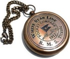 1912 Vintage Style Pocket Compass Antique Brass Nautical Maritime Gift