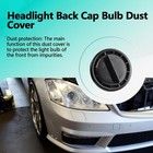 89 9mm 3 54in Headlight Back Cap Bulb Dust Cover Compatible With Mercedes Benz 
