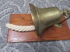 6  Vintage Nautical Antique Solid Brass Bell School Ship Farm Bar Pub Hanging