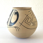 Vintage Nicolas Quezada Mata Ortiz Art Pottery Olla Pot Vase 5 5 