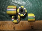 Antique Venetian Millefiori Beads  1800 s Italian Glass    free Shipping    Ab5