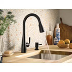Moen Essie Touchless Single-handle Pull-down Sprayer Kitchen Faucet Matte Black
