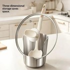 Stainless Steel Spoon Rest Pot Lid Holder Kitchen Utensil Organizer Stand Caddy
