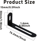 10 Pcs Adjustable L Brackets  Heavy Duty Corner Brace Iron 90 Degree Brackets  S
