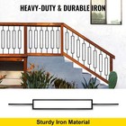 Vevor 44 x0 5  Black Metal Deck Spindles  10-pack Iron Balusters For Railing