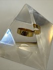 Scottish Rite 14th Degree Ring In Lucite Pyramid Paperweight 