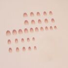 Press On Nails French Tip Almond Short Soft Gel And Super Hold Glue