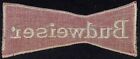 Budweiser Bowtie Embroidered Jacket   Back Patch -- Large C1960 s-70 s 