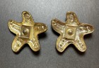 Lindsay Phillips Shoe Snaps Gold Tone Star Fish