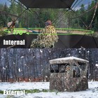 Huntsen Hunting Blind 270   See Through 3-4 Person Ground Blind Pop Up Deer Bl   