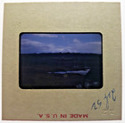 Kodachrome Red Border Slide    1952  Korean War L-17 Aircraft Korea 187th