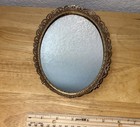Vintage -  Vanity Mirror - Tray Oval Perfume - Dresser-  8   x 5   
