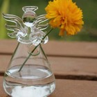 5 Pcs Clear Glass Guardian Angel Vases Flower Plant Vase For Wedding Ornaments