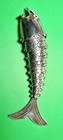 Vintage Silver Plated Articulating Fish Bottle Cap Opener Self Standing 7 1 2 