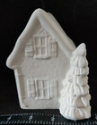 Ready To Paint Ceramic Bisque Christmas Village Store house