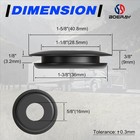 100pcs Glad Hand Seals Black Truck Rubber 1 Inch