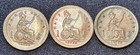 1880   s G b  Set  3  Imitation Farthing  Halfpenny  Penny By L  Chr  Lauer  Mint 