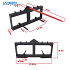 Hay Bale Spear Skid Steer Tractor Loader Quick Tach Attachment 49  3000lbs