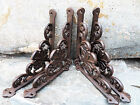 Set Of 4 New Cast Iron Shelf Brackets  Antique-style Shell Motif 7 5  X 8 