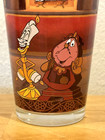 Disney Store Beauty   The Beast Lumiere   Cogsworth 16oz Drinking Glass - Spots 