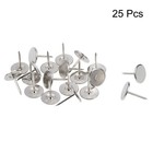 Upholstery Nails Tacks 16mmx20mm Flat Head Nails Pins Silver Tone 25pcs