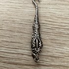 Antique Victorian Art Nouveau Chatelaine Solid Silver Button Hook Bham 1898