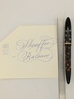 Sheaffer Balance Ebonized Pearl Fountain Pen 14k Gold Nib Restored  
