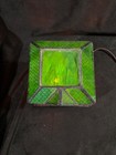 Vtg Rare Coca Cola Stained Glass Fire House By Franklin Mint Nice Condition