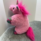 Pillow Pets Magical Unicorn Pink Plush Stuffed Animal Floral Paisley Large 18 